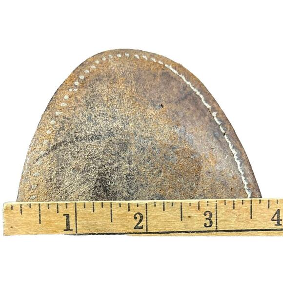 VTG Sanders Men’s Handmade WESTERN Cowboy BOOTS 8D Mexico Light Brown Leather - Picture 12 of 13